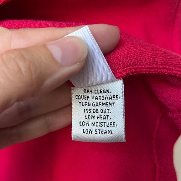 St. John Fuchsia Tailored Single Button Wool Blend Blazer Size 6 - Picture 6 of 6